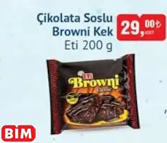 ETİ ÇİKOLATA SOSLU BROWNİ KEK